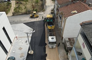 Gemlik'in Her Noktasında Yol Çalışması